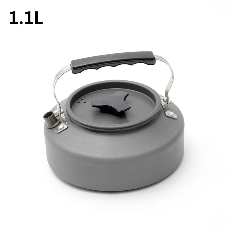 1.1/1.6L Outdoor Kettle Aluminum Alloy Pot Travel Pan Teapot Coffee