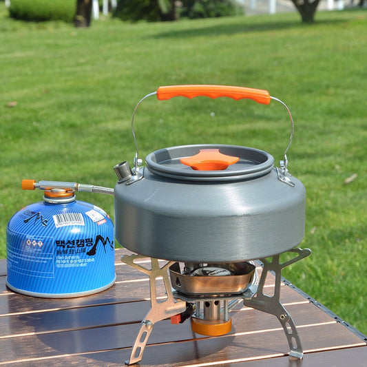 1.1/1.6L Outdoor Kettle Aluminum Alloy Pot Travel Pan Teapot Coffee