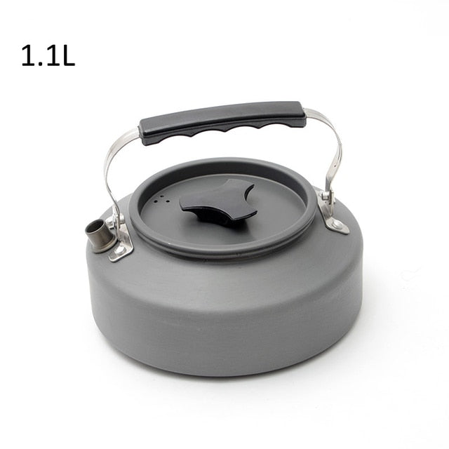 1.1/1.6L Outdoor Kettle Aluminum Alloy Pot Travel Pan Teapot Coffee