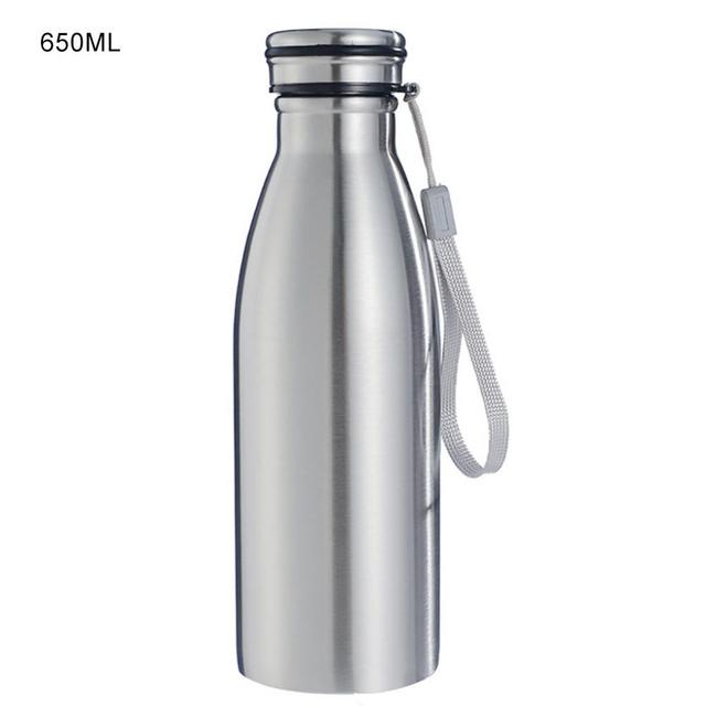 1000ml Stainless Steel Bottle Waterbottle Portable Large-capacity Outdoor