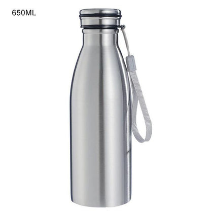 1000ml Stainless Steel Bottle Waterbottle Portable Large-capacity Outdoor