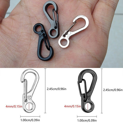 10Pcs/lot Mini Carabiner Keychain Camping Gadgets