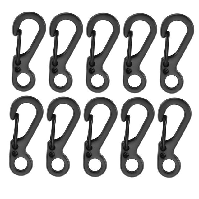 10Pcs/lot Mini Carabiner Keychain Camping Gadgets