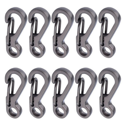 10Pcs/lot Mini Carabiner Keychain Camping Gadgets