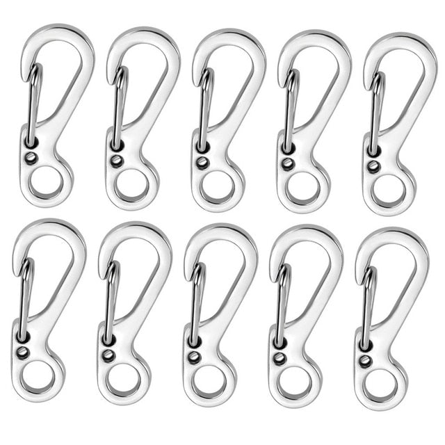 10Pcs/lot Mini Carabiner Keychain Camping Gadgets