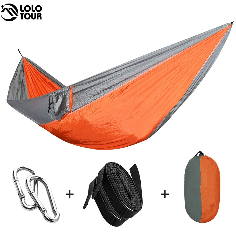 220x100cm Parachute Hammock 1 Person Portable Army Survival 210T Nylon Hammock