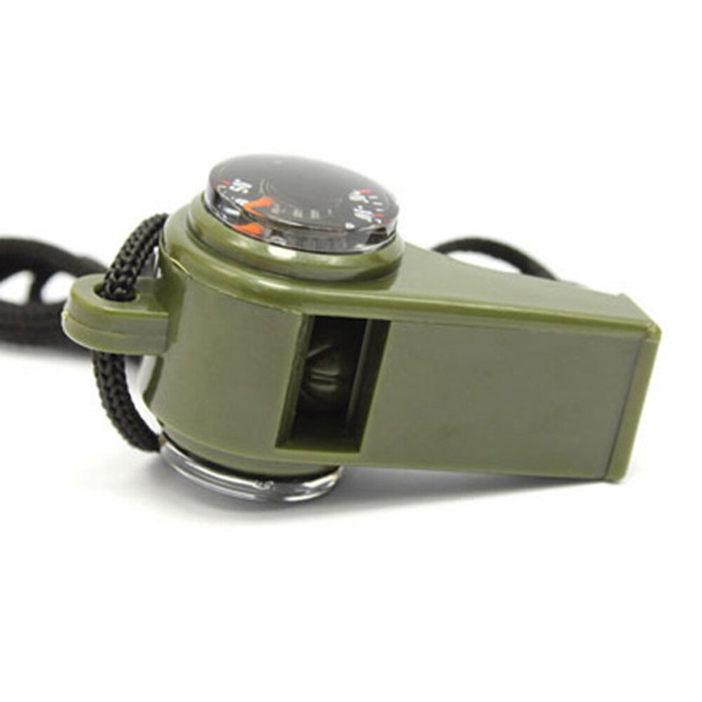 3 in 1 multi-function emergency whistlSurvival Gear Whistle Compass Thermometer