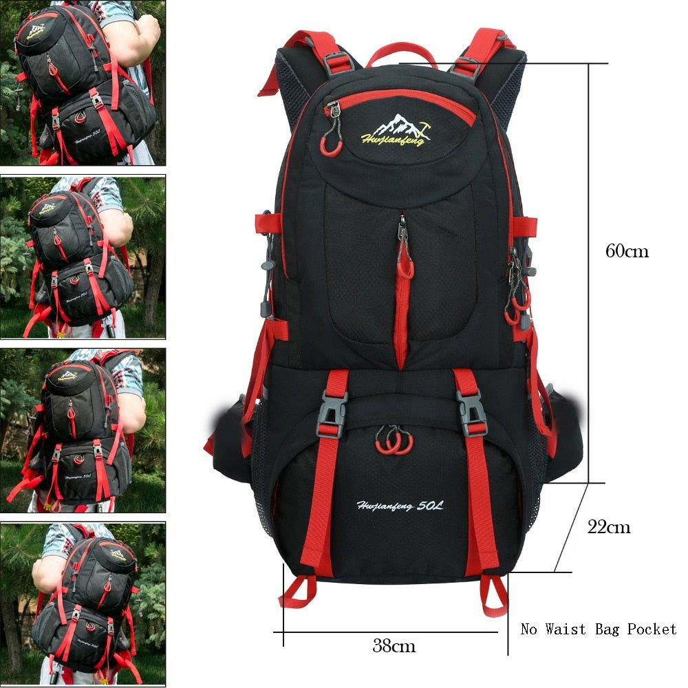 60L Sports Backpack Outdoor Backpacks Waterproof Sports Bags