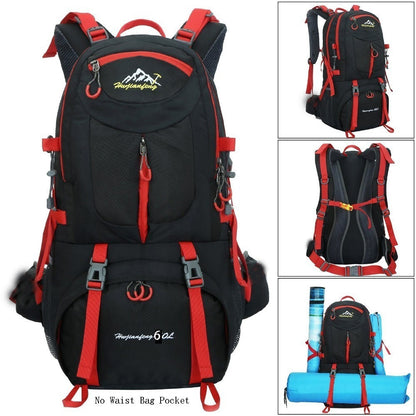 60L Sports Backpack Outdoor Backpacks Waterproof Sports Bags