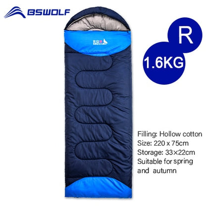 Waterproof 4 Season Warm Envelope Backpacking Sleeping Bag for Outdoor