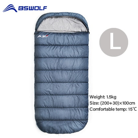 Large Camping Sleeping bag lightweight 3 season