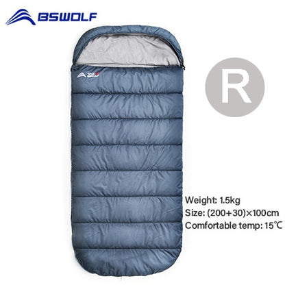 Large Camping Sleeping bag lightweight 3 season