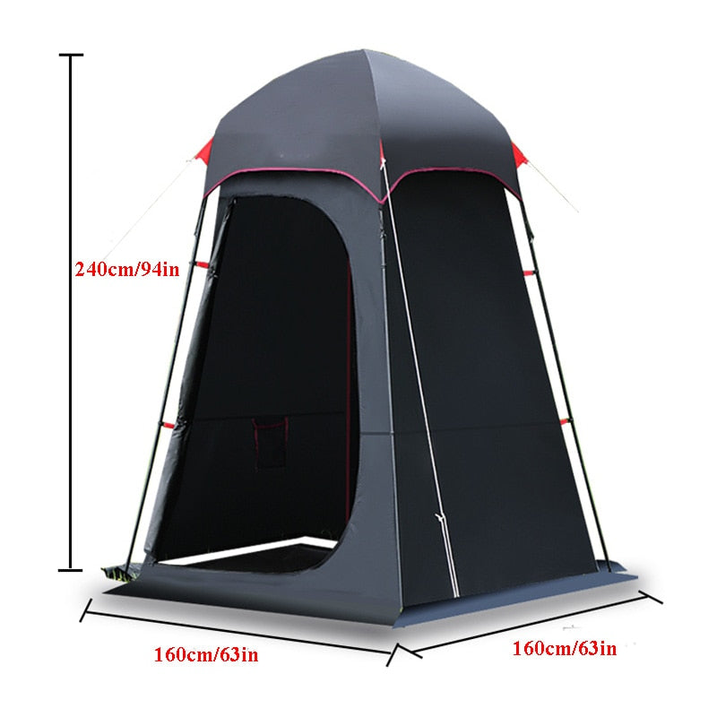 Black Vinyl Prinvicy Changing Clothes Tent Outdoor