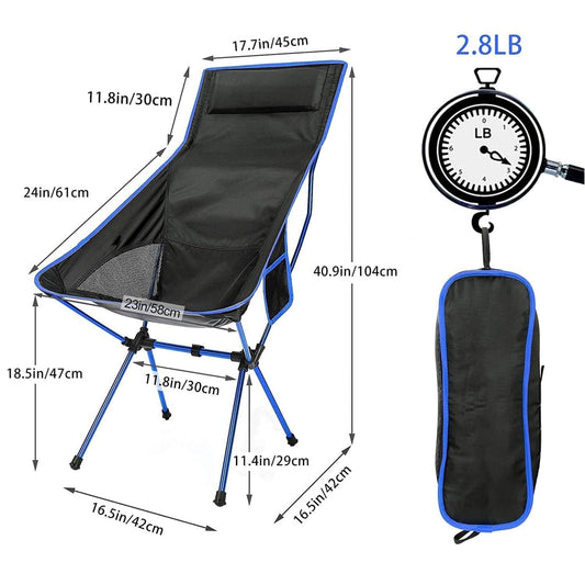 Chairs For Garden Outdoor Backpacking Hiking Travel Picnic Fishing Beach