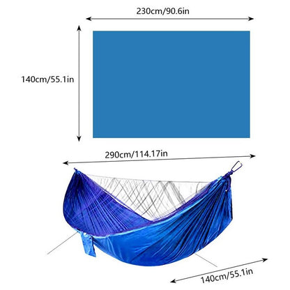 Camping Hammock With Mosquito Net Nylon Double Hammock Waterproof