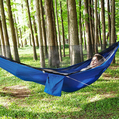 Camping Hammock With Mosquito Net Nylon Double Hammock Waterproof