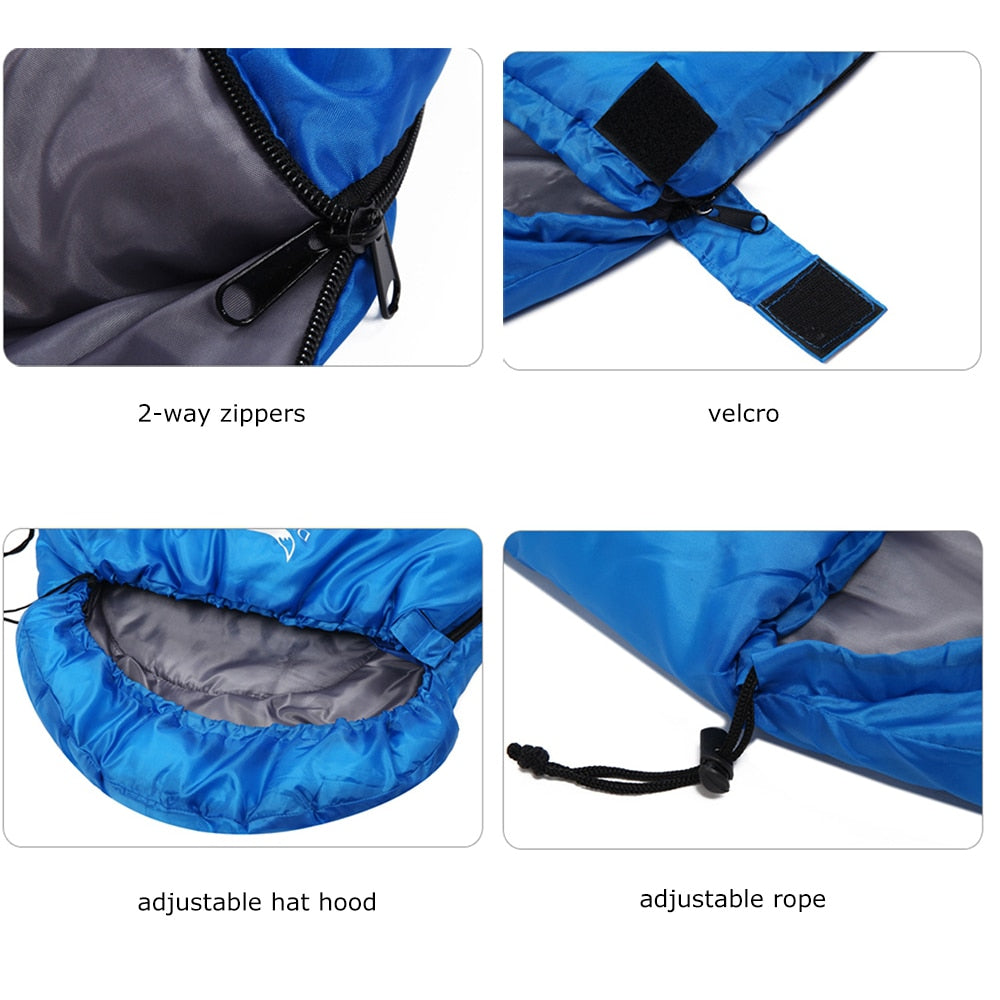 Sleeping Bags for Adult Kids 1KG Portable 3 Season Hiking Camping