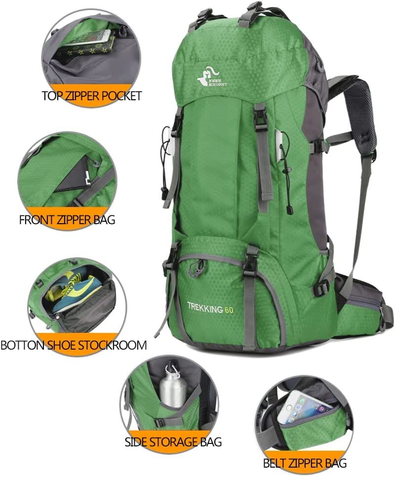 FREE KNIGHT 60L Camping Hiking Backpacks Outdoor Bag Tourist Backpacks