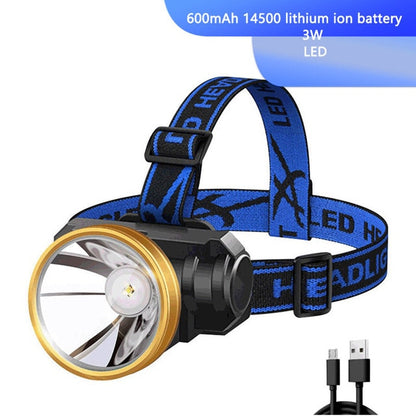 USB Rechargeable Head Torch LED Night Fishing Lamp Headlamp for Camping Hiking