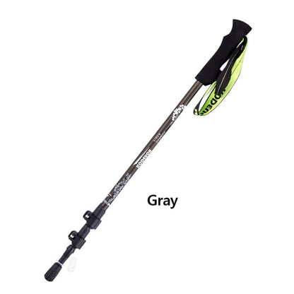 Hiking Trekking Pole Retractable Defense Cane Telescopic Baton Walking Climbing Stick Camping Equipment Outdoor 1 PCS