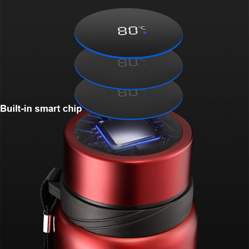 Touch Display Temperature Stainless Steel Vacuum Flasks Coffee Cup