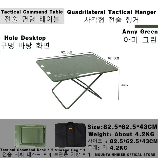 Table Foldable Camping Table Self-driving Equipment Foldable BBQ