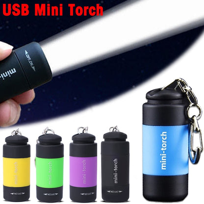 Usb Rechargeable Led Light Flashlight Lamp Outdoor Camping