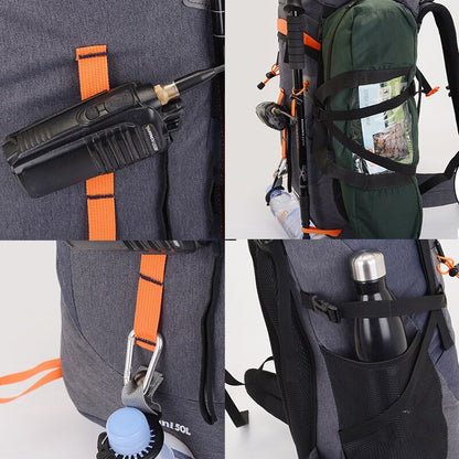 Mountaineering Bag Male 50L Waterproof and Breathable Outdoor Backpack