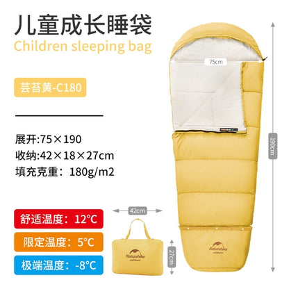 Children Sleeping bag outdoor can be extended splicing camping