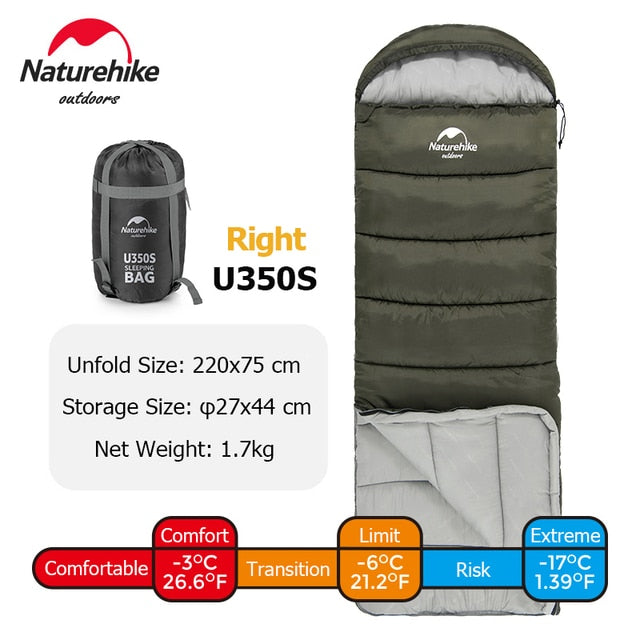 Ultralight Cotton Winter Sleeping Bag Lightweight Waterproof Sleeping Bag