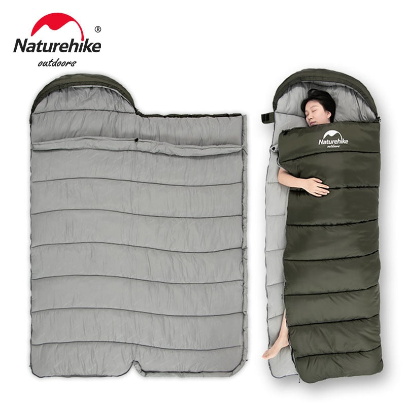 Sleeping Bag Warmth Double Person Sleeping Bag Spliceable Camping