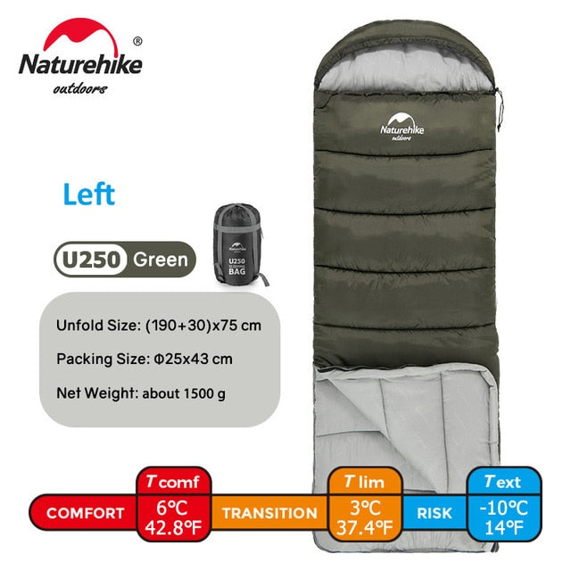 Sleeping Bag Warmth Double Person Sleeping Bag Spliceable Camping