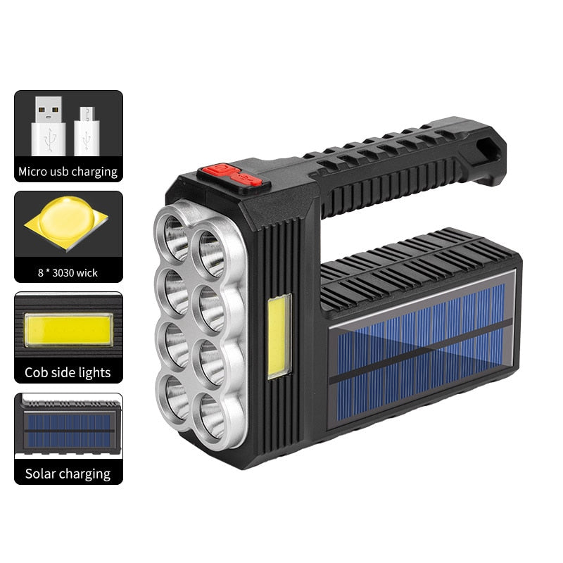 Solar Charging Multifunctional Super Bright Portable LED outdoor