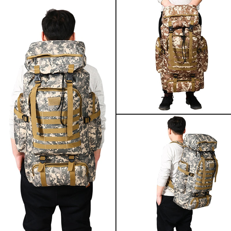 Outdoor Camouflage Backpack men Large Capacity Waterproof Outdoor