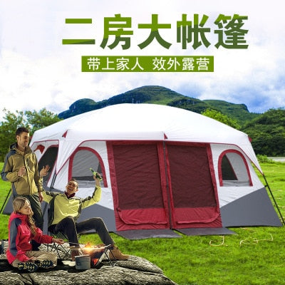 Outdoor luxury tents 6-12 people increase height and rainstorm-proof