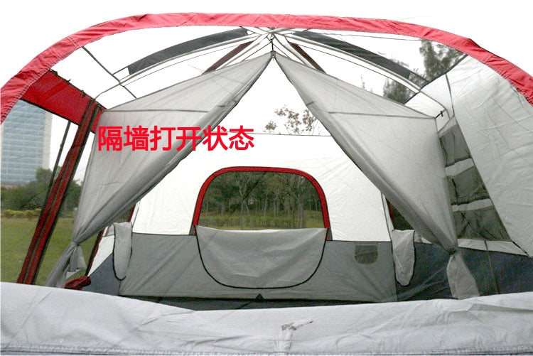 Outdoor luxury tents 6-12 people increase height and rainstorm-proof