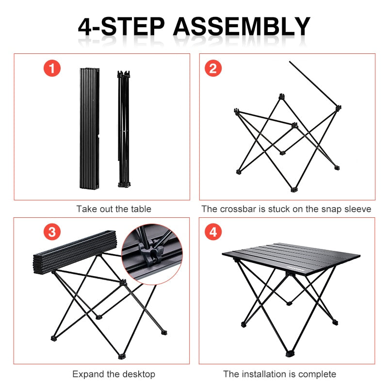 Camping Table Portable Foldable Desk High strength