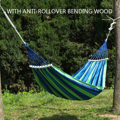 Portable Outdoor Camping Anti-rollover Hammock Travel Camping Swing