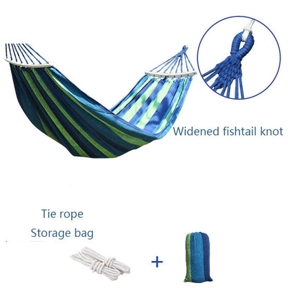 Portable Outdoor Camping Anti-rollover Hammock Travel Camping Swing