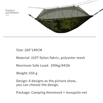 Portable Outdoor Camping Hammock 1-2 Person Go Swing