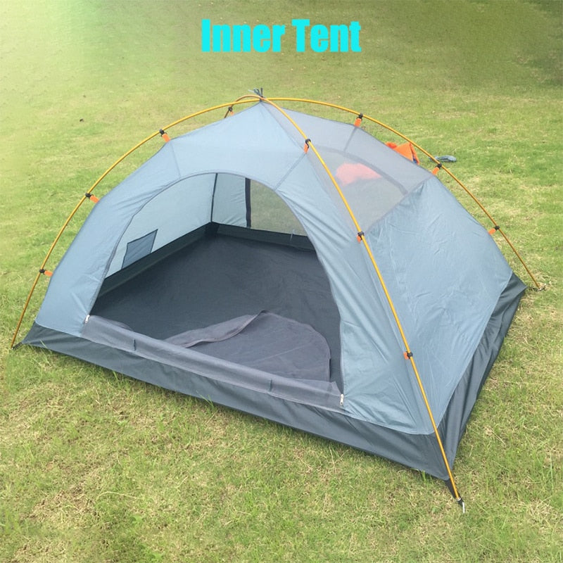 Camping Tent 2 Persons  Waterproof Aluminum Pole 3 Season Camping Tent