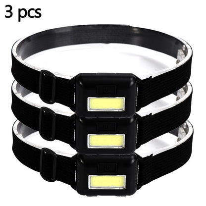 Powerful COB LED Headlamp Camping Headlight Waterproof