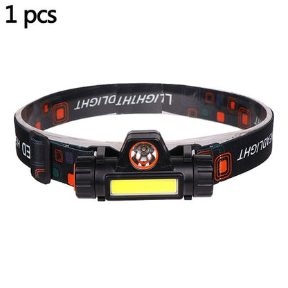 Powerful COB LED Headlamp Camping Headlight Waterproof