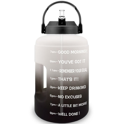 Water Bottle With Straw BPA Free Sport Fitness Tourism GYM Travel Times Jug