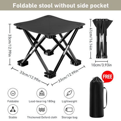 Outdoor Portable Folding Stool Camping Collapsible Foot Stool Hiking Beach Travel Picnic Fishing Seat Tools Ultralight Picnic