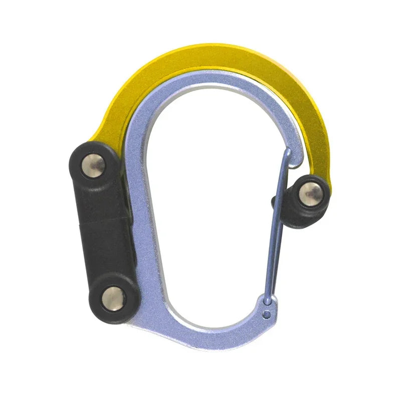 Multifunctional Hybrid Gear Clip Carabiner 360 Degree Rotating Hook Strong Buckle Camping Hiking Travel Backpack Outdoor Gadget