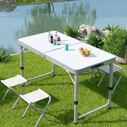 Portable Camping Foldable Table with Handle Lightweight Coffee Tables Outdoor Hiking Picnic Table for Patio Backyard Partie