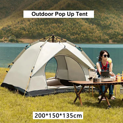 2-3 Person Camping Tent, Outdoor Pop Up Tent, Automatic Tents for Camping Waterproof Family Camping Tent, Easy Set Up Tent