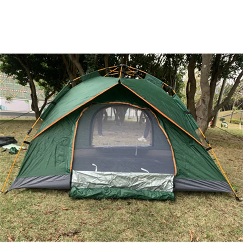 Portable Camping Automatic Tent One Touch Camping Tent Waterproof Roof Top Tents Double Door Outdoor Fishing Nature Hiking