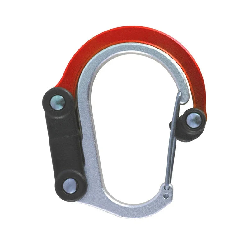 Multifunctional Hybrid Gear Clip Carabiner 360 Degree Rotating Hook Strong Buckle Camping Hiking Travel Backpack Outdoor Gadget